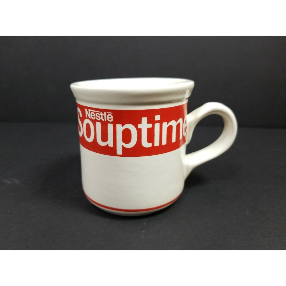 Vintage Nestle Souptime Mug, Collectible, Rare Red & White style 6 oz Soup Cup